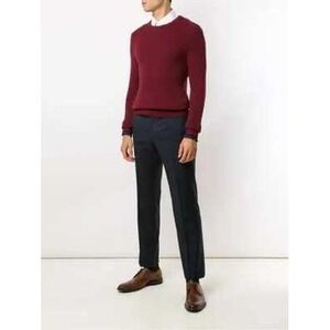 NWT Boss Dress Lenon_Cyl Pants Stretch Tailored Fit Trouser‎ Navy Blue 38x34